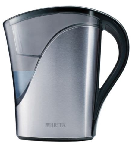 brita stainless steel pitcher|brita pitcher volumetric lid.